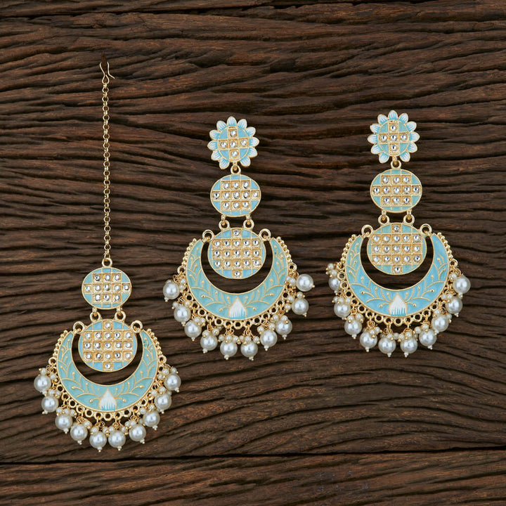 Indo Western Meenakari Earring With Gold Plating 107041