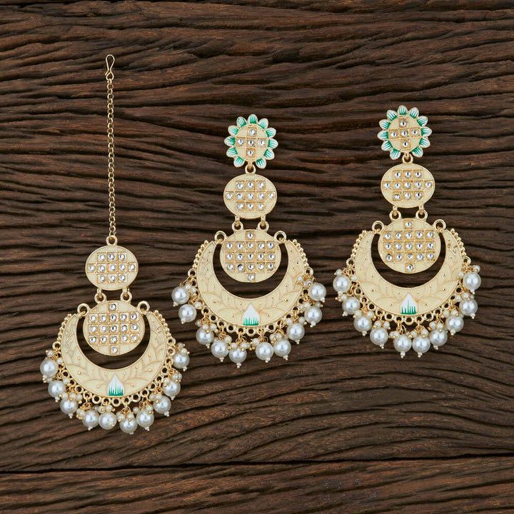 Indo Western Meenakari Earring With Gold Plating 107041