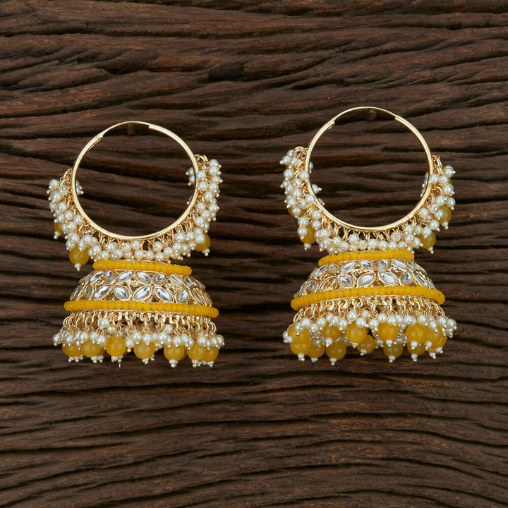 Indo Western Jhumkis With Gold Plating 107082