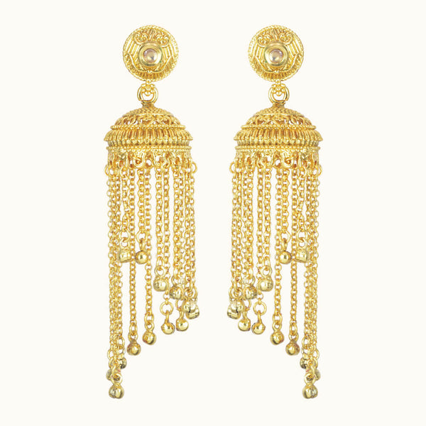 Antique Jhumki with gold plating 10714