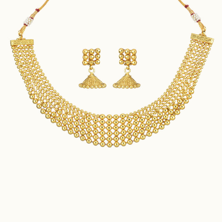 Antique Plain Gold Necklace 10724