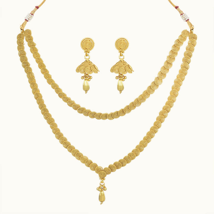Antique Plain Gold Necklace 10729