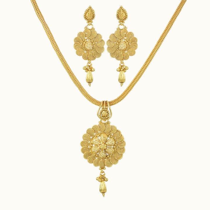 Antique Delicate Pendant Set with gold plating 10732