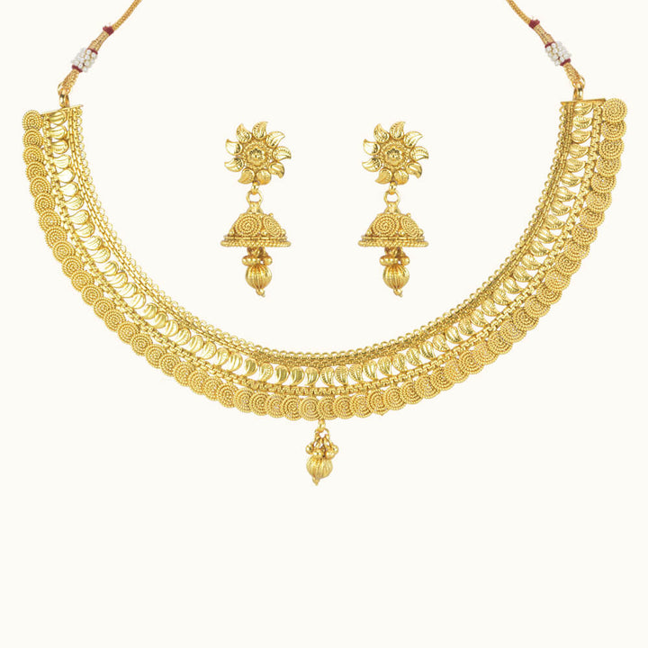 Antique Plain Gold Necklace 10738