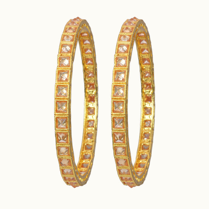 Antique 2 Pc Bangle with gold plating 10753
