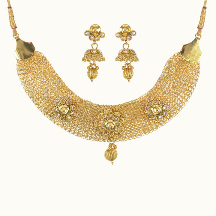 Antique Classic Necklace with gold plating 10756