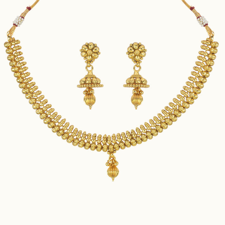 Antique Delicate Necklace with gold plating 10758