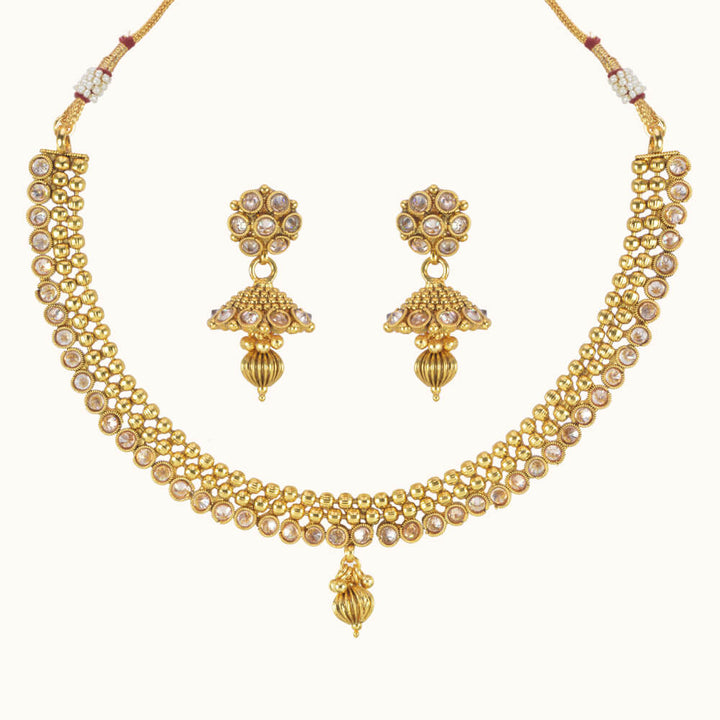 Antique Delicate Necklace with gold plating 10762