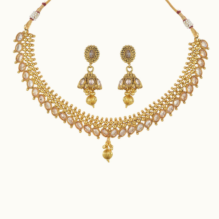 Antique Delicate Necklace with gold plating 10765