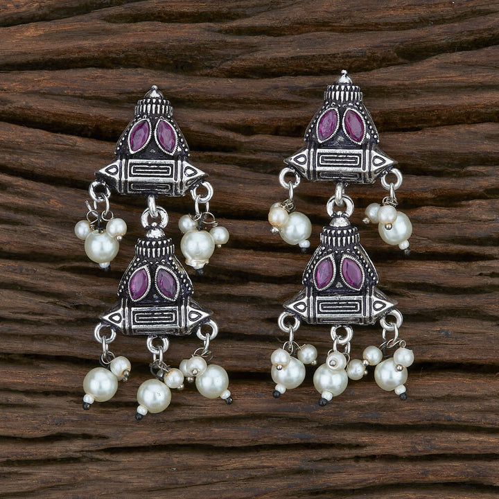 Trendy Earring With Oxidised Plating 108007