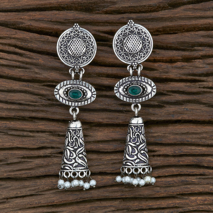 Trendy Earring With Oxidised Plating 108012