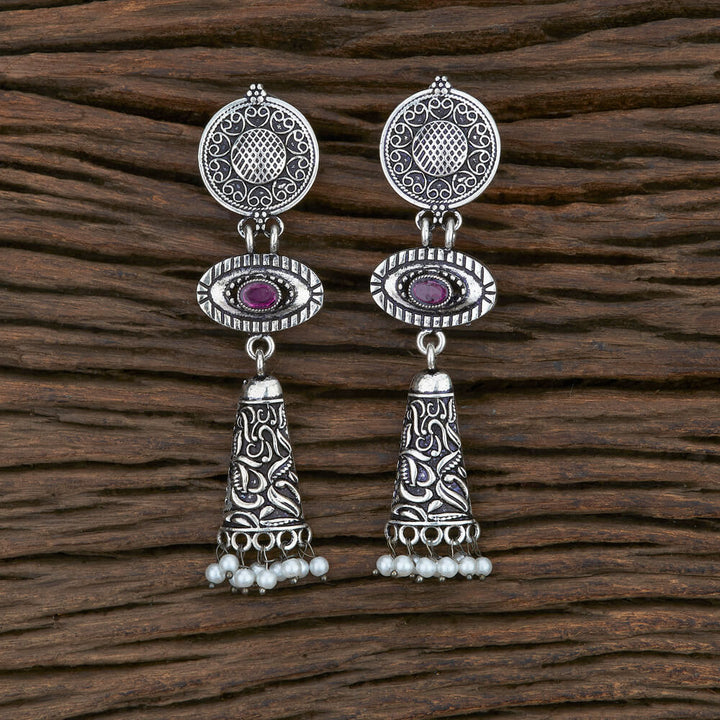 Trendy Earring With Oxidised Plating 108012