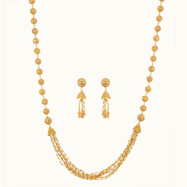Antique Long Necklace with gold plating 10804