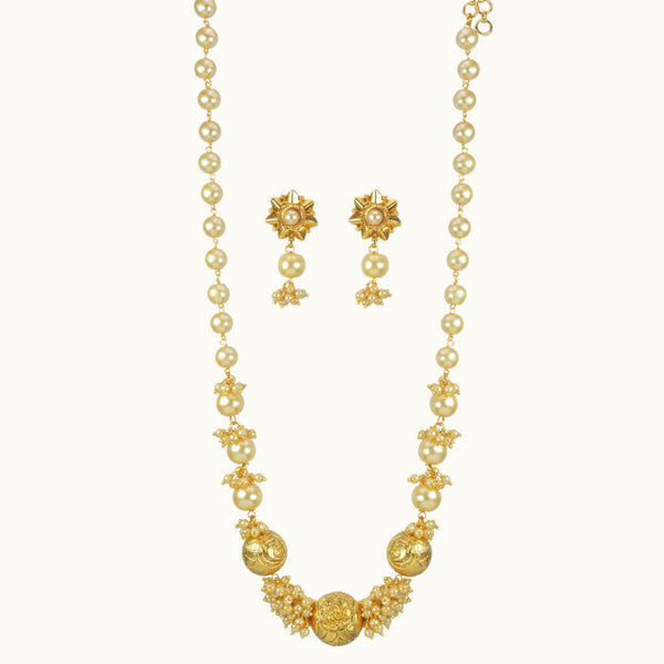 Antique Mala Necklace with gold plating 10807