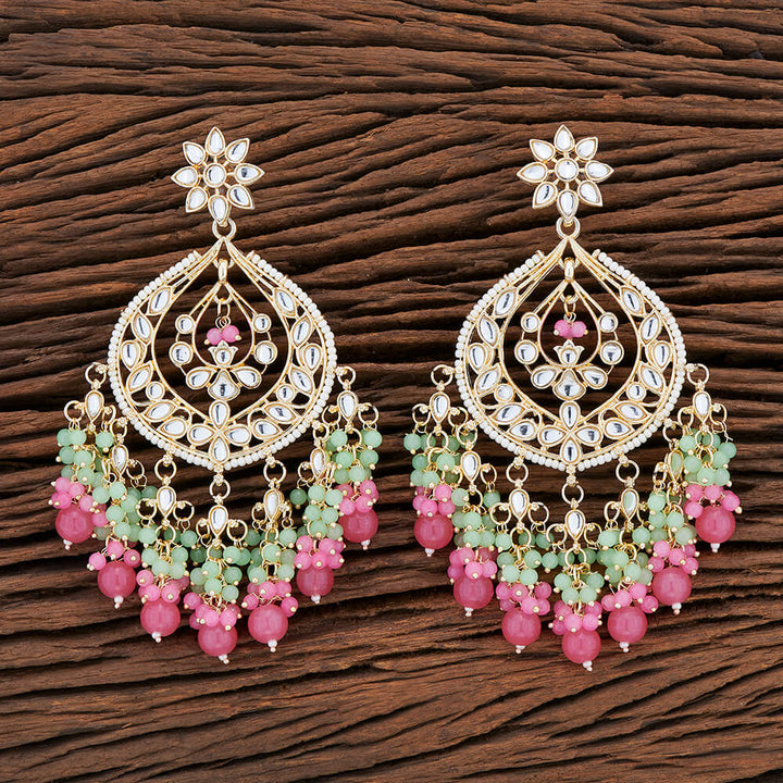 Indo Western Chand Earring With Gold Plating 108130