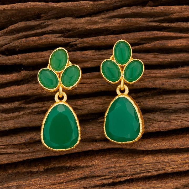 Indo Western Classic Earring With Gold Plating 108143