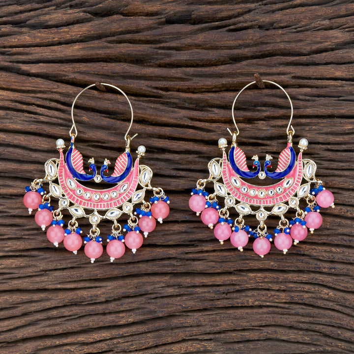 Indo Western Meenakari Earring With Gold Plating 108174