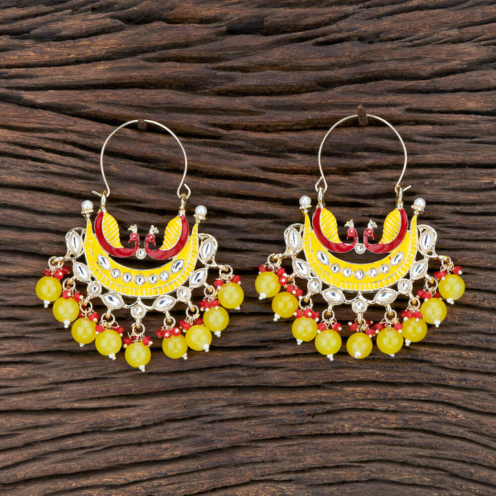 Indo Western Meenakari Earring With Gold Plating 108174