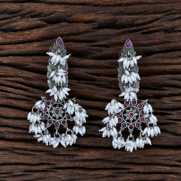 Trendy Earring With Oxidised Plating 108176