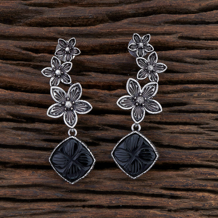 Trendy Earring With Oxidised Plating 108248