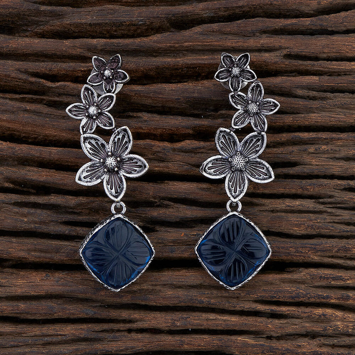 Trendy Earring With Oxidised Plating 108248