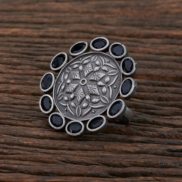 Classic Ring With Oxidised Plating 108257