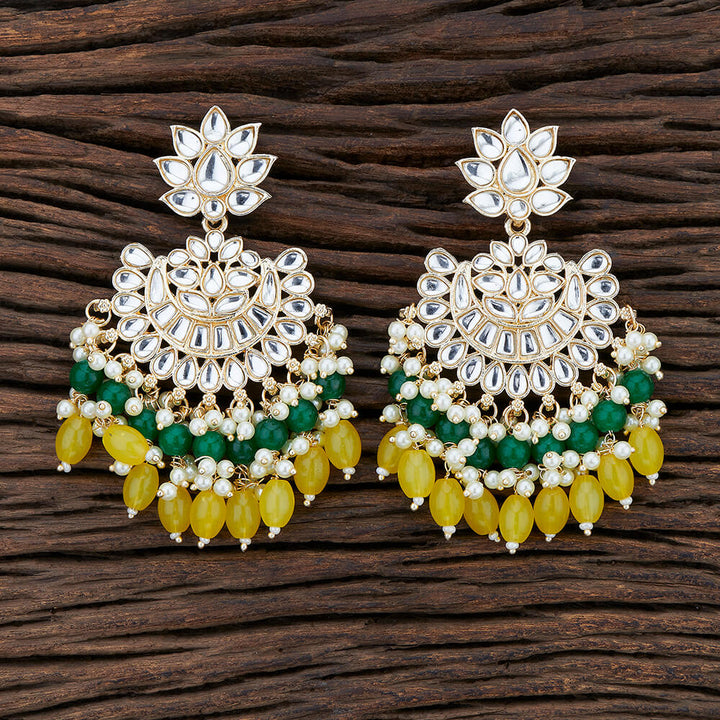 Indo Western Chand Earring With Gold Plating 108268