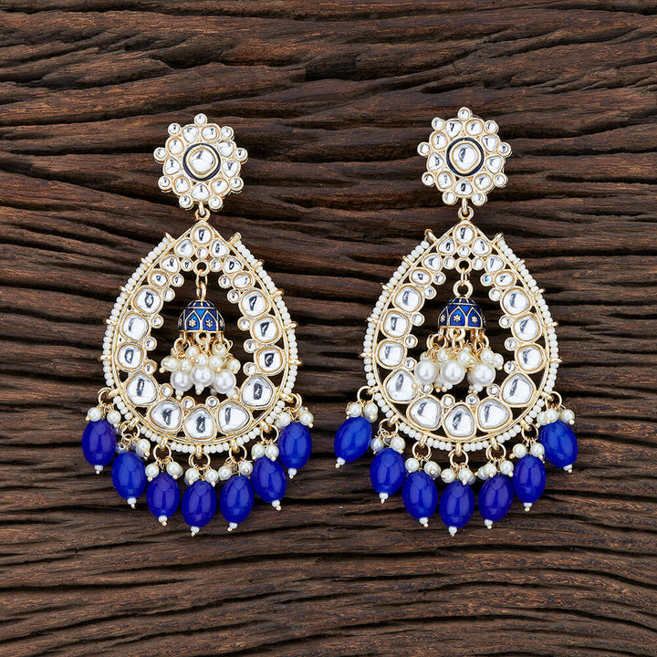 Indo Western Meenakari Earring With Gold Plating 108269