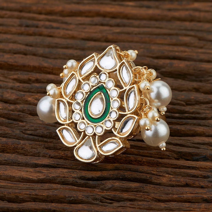 Indo Western Meenakari Ring With Gold Plating 108314