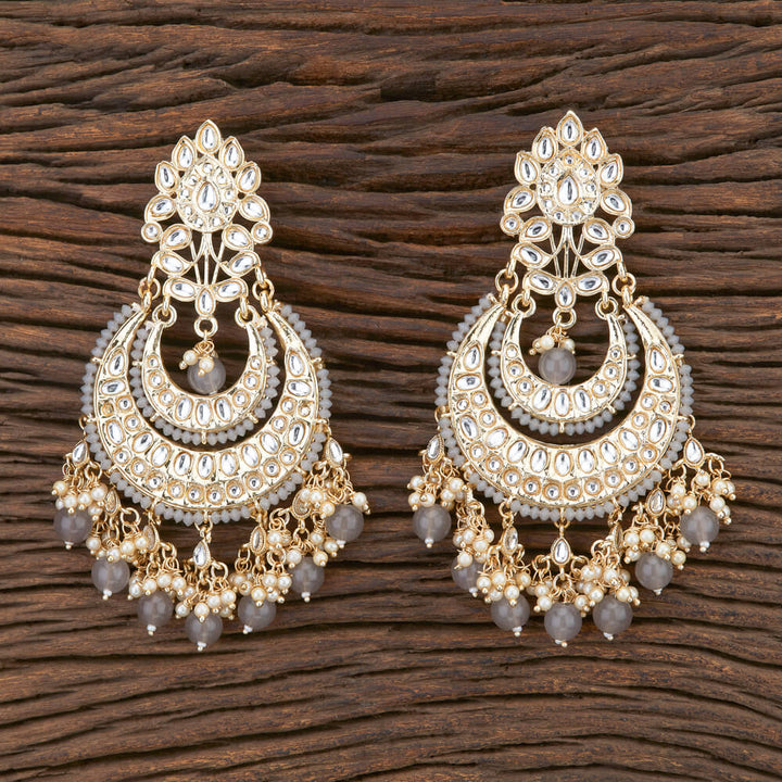 Indo Western Chand Earring With Gold Plating 108340