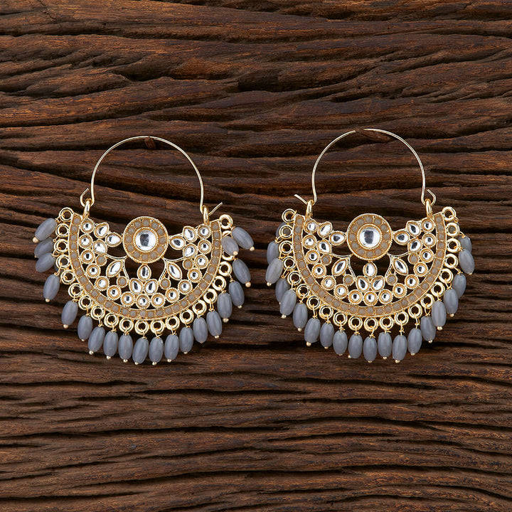 Indo Western Meenakari Earring With Gold Plating 108353
