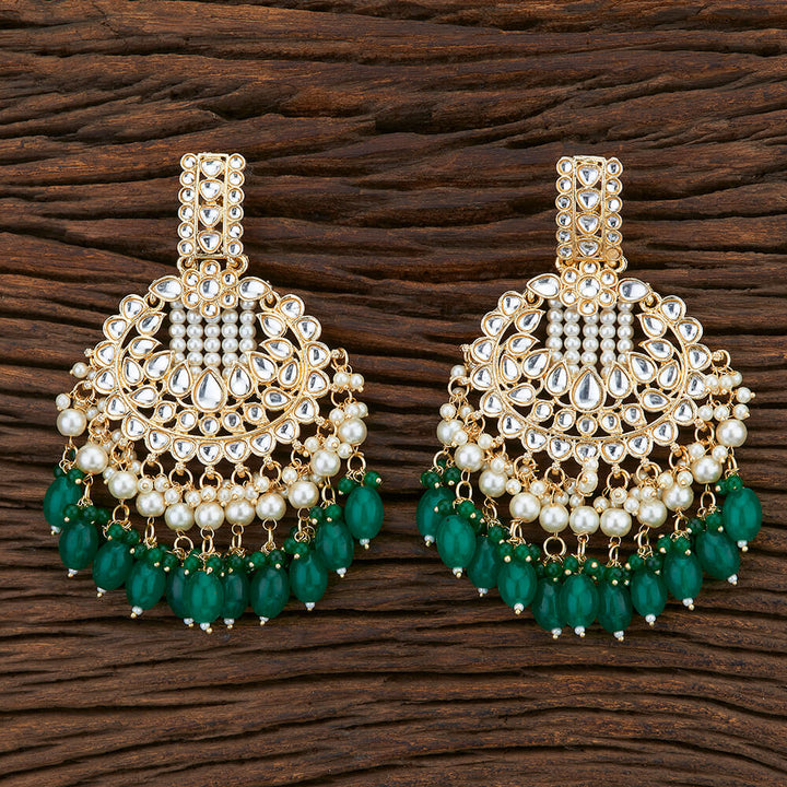 Indo Western Chand Earring With Gold Plating 108360