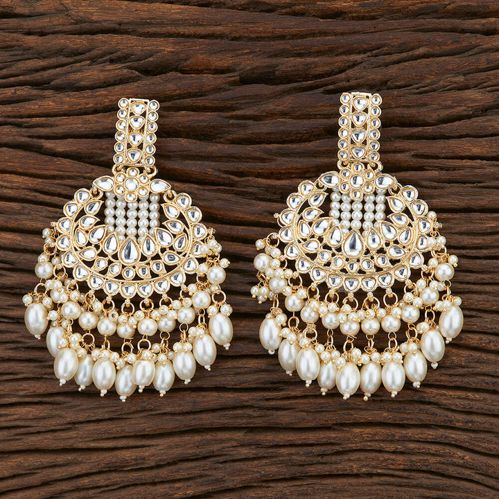 Indo Western Chand Earring With Gold Plating 108360
