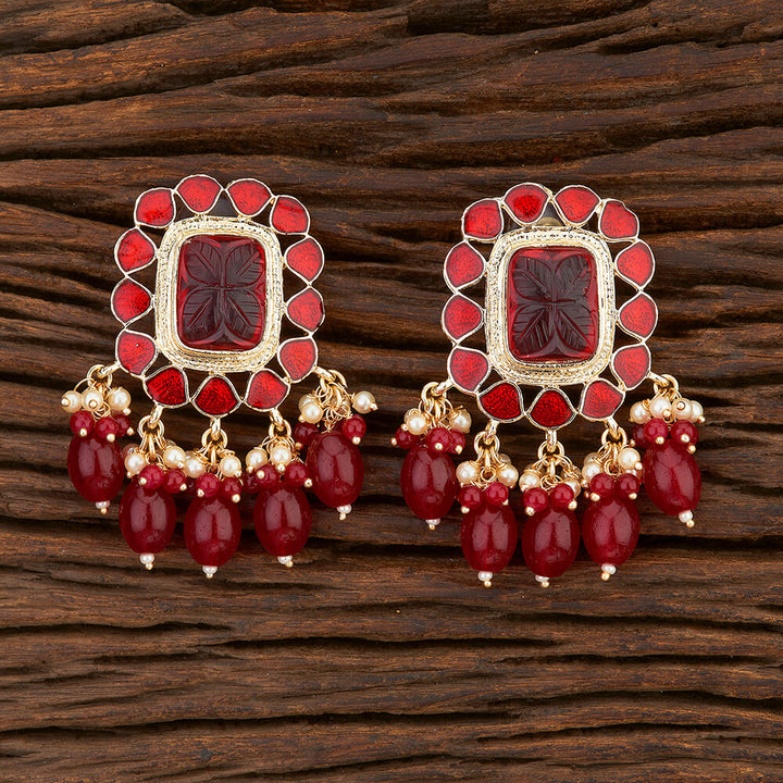 Indo Western Meenakari Earring With Gold Plating 108440