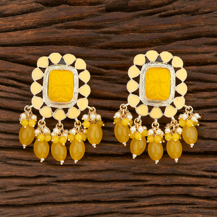 Indo Western Meenakari Earring With Gold Plating 108440