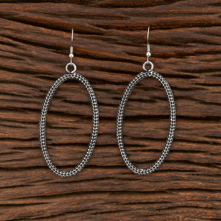 Indo Western Classic Earring With Oxidised Plating 108453