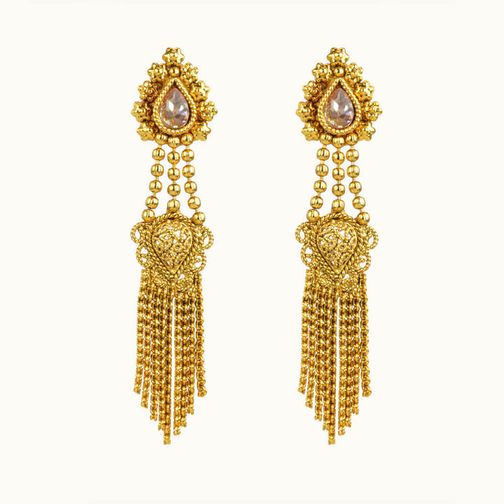 Antique Delicate Earring with gold plating 10848