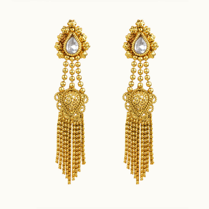 Antique Delicate Earring with gold plating 10848