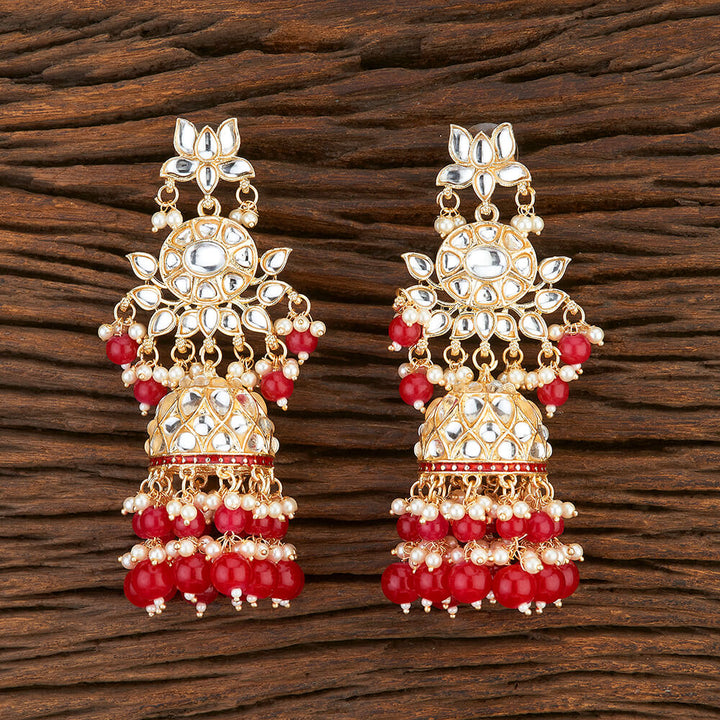 Indo Western Meenakari Earring With Gold Plating 108523