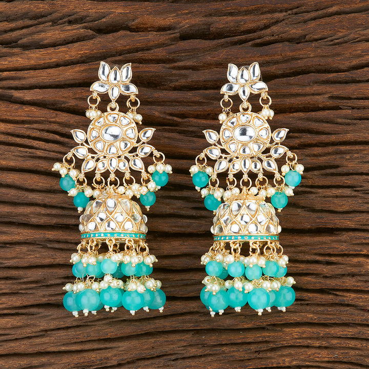 Indo Western Meenakari Earring With Gold Plating 108523