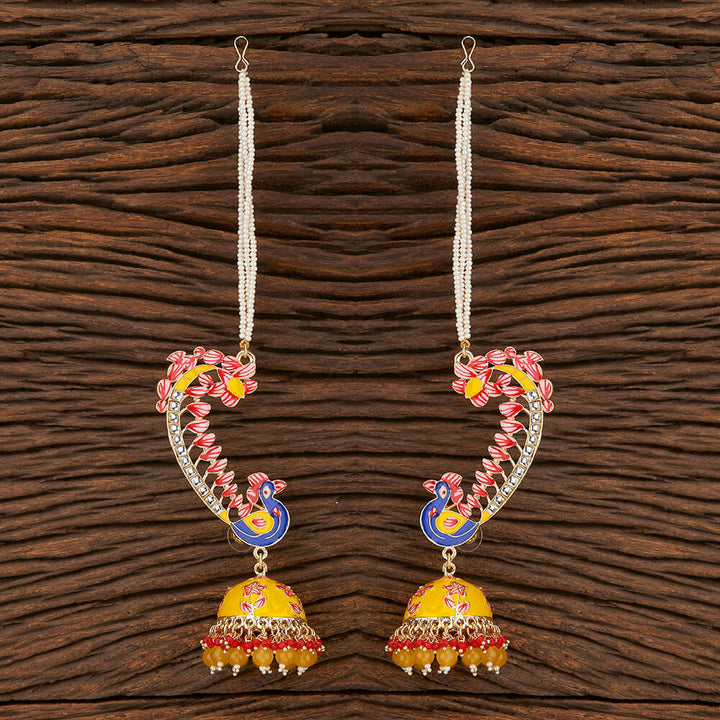 Indo Western Meenakari Earring With Gold Plating 108527