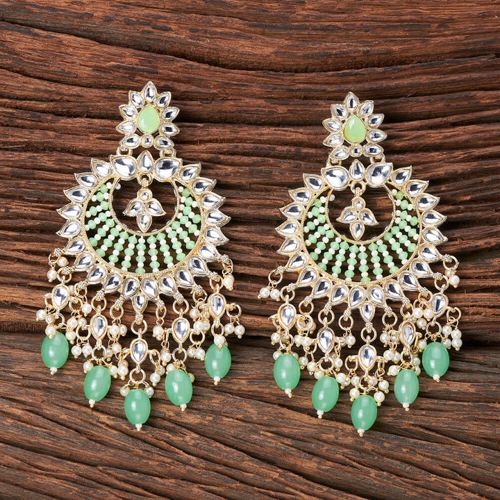 Indo Western Chand Earring With Gold Plating 108536