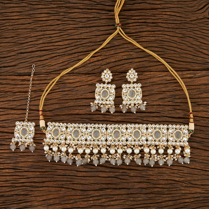 Indo Western Choker With Gold Plating 108561