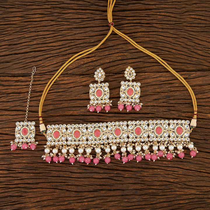 Indo Western Choker With Gold Plating 108561