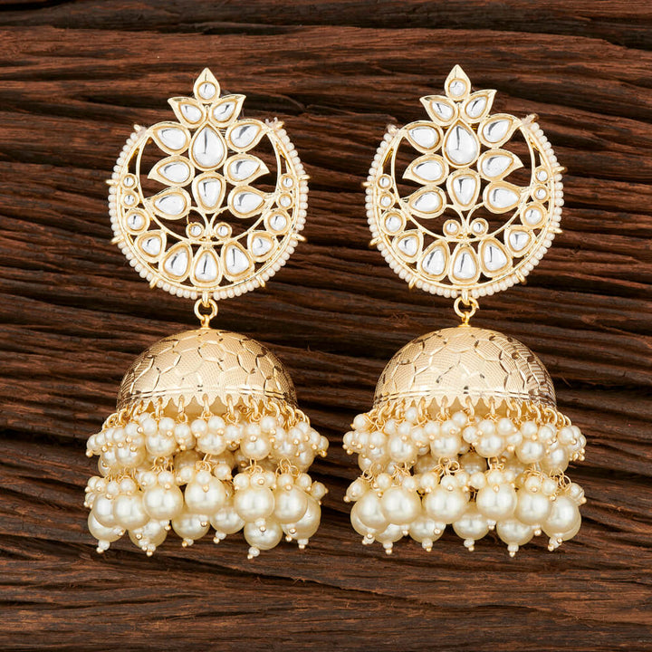 Indo Western Jhumki With Gold Plating 108573