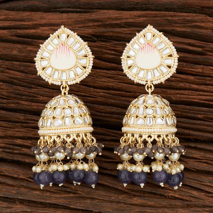 Indo Western Jhumki With Gold Plating 108581