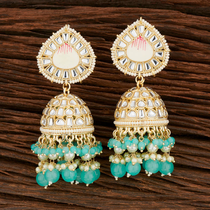 Indo Western Jhumki With Gold Plating 108581