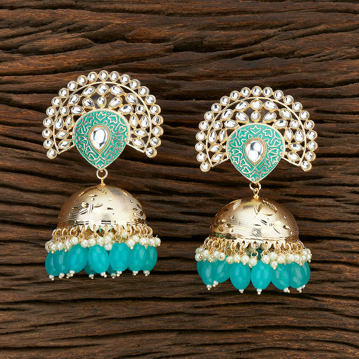 Indo Western Meenakari Earring With Gold Plating 108598
