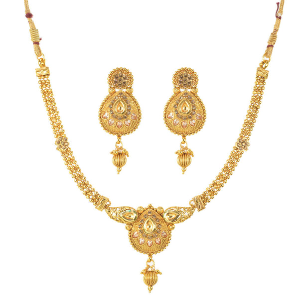 Antique Delicate Necklace with gold plating 10873