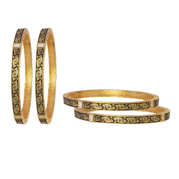 Antique 4 Pc Bangle with gold plating 10879